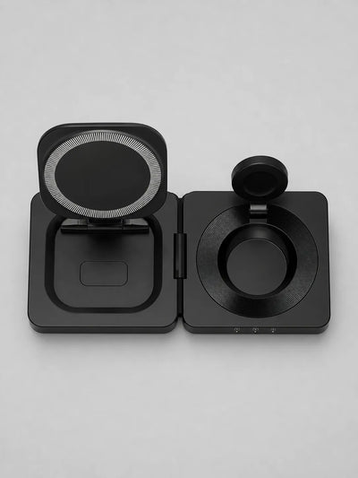 Top view of the three charging positions on GoBloks